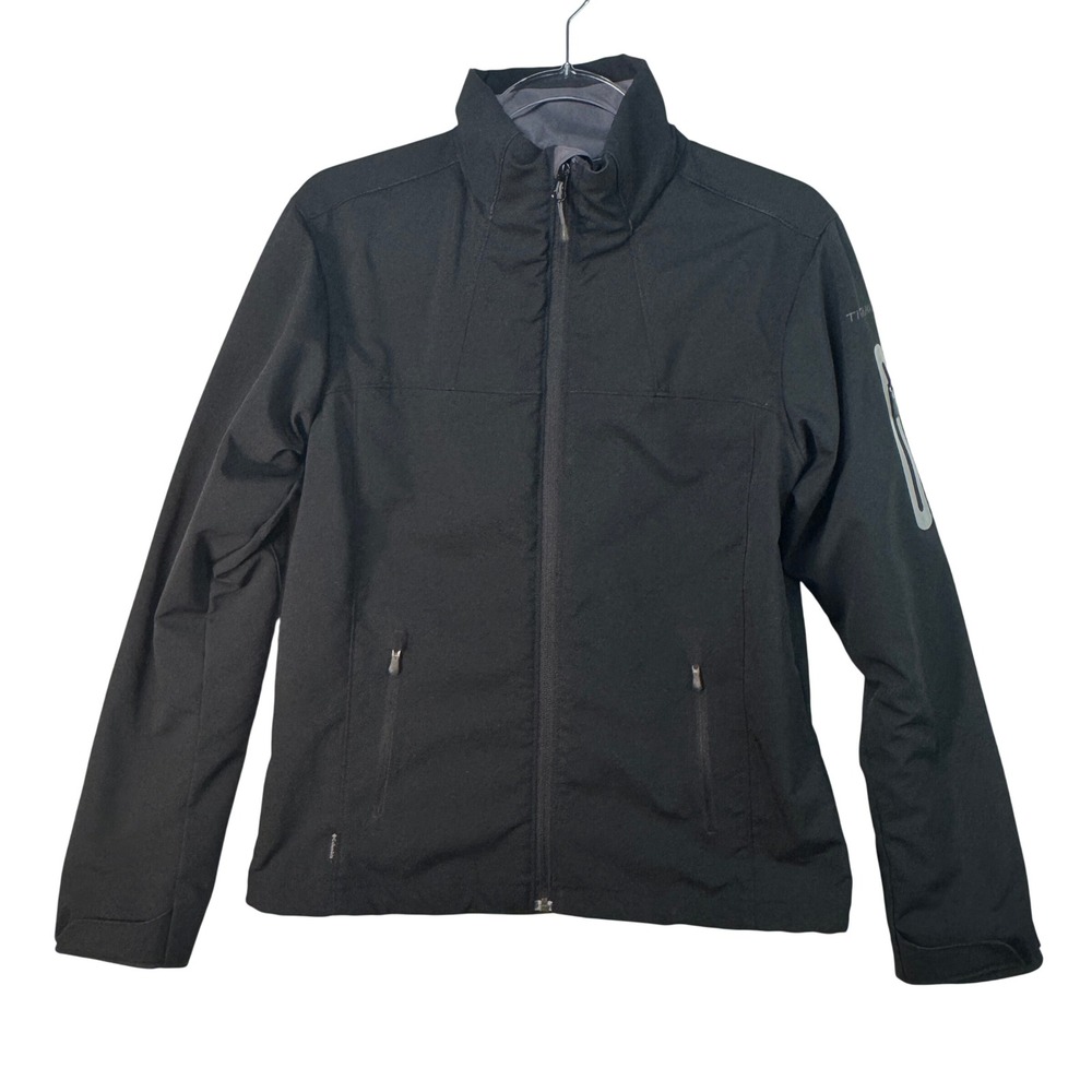 Columbia Titanium Softshell Jacket Womens Medium Black Full Zip WL6593 Active‎